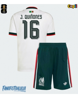 Mexic Julian Quinones #16 Echipament de Fotbal Replică Mondial 2026 Copii Deplasare (+ Șorturi)